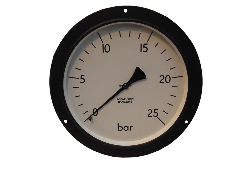 Pressure Gauge 200mm 0-25 Bar